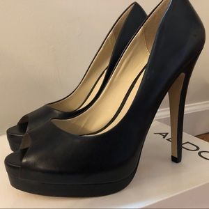 ALDO PEEP TOE PUMPS